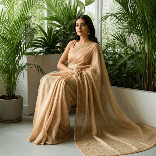 Gilded Organza Saree