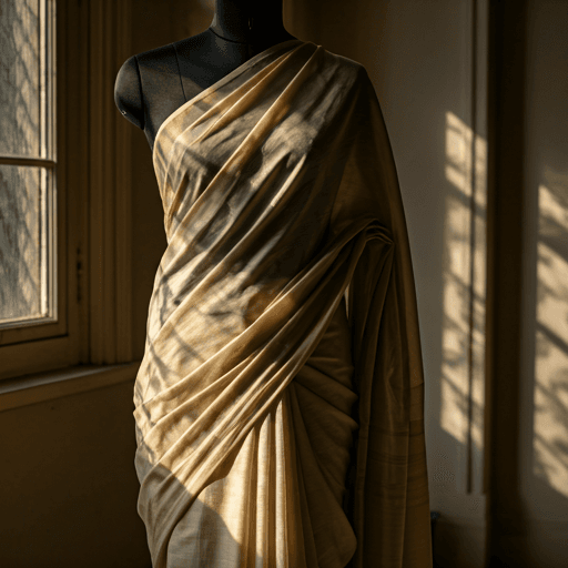 Chanderi Silk Set in heritage gold